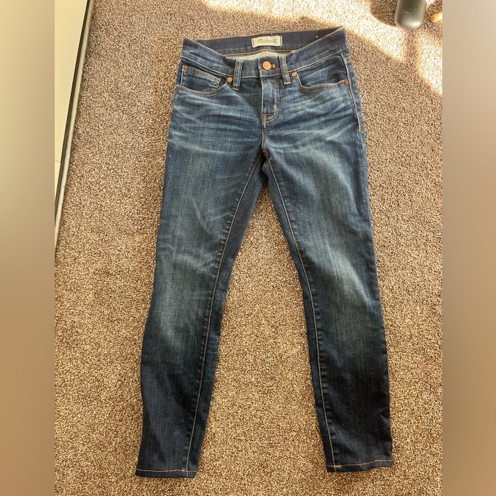 Women’s madewell skinny jeans size 24, dark wash